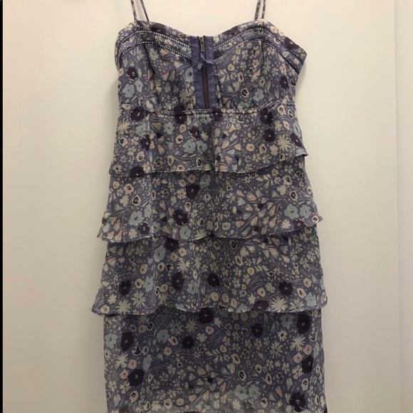 American Eagle Floral Chiffon Dress - Size 0 - Picture 1 of 1